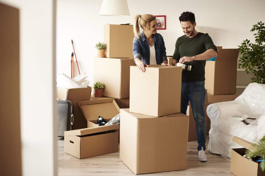 A couple preparing for Moving In 