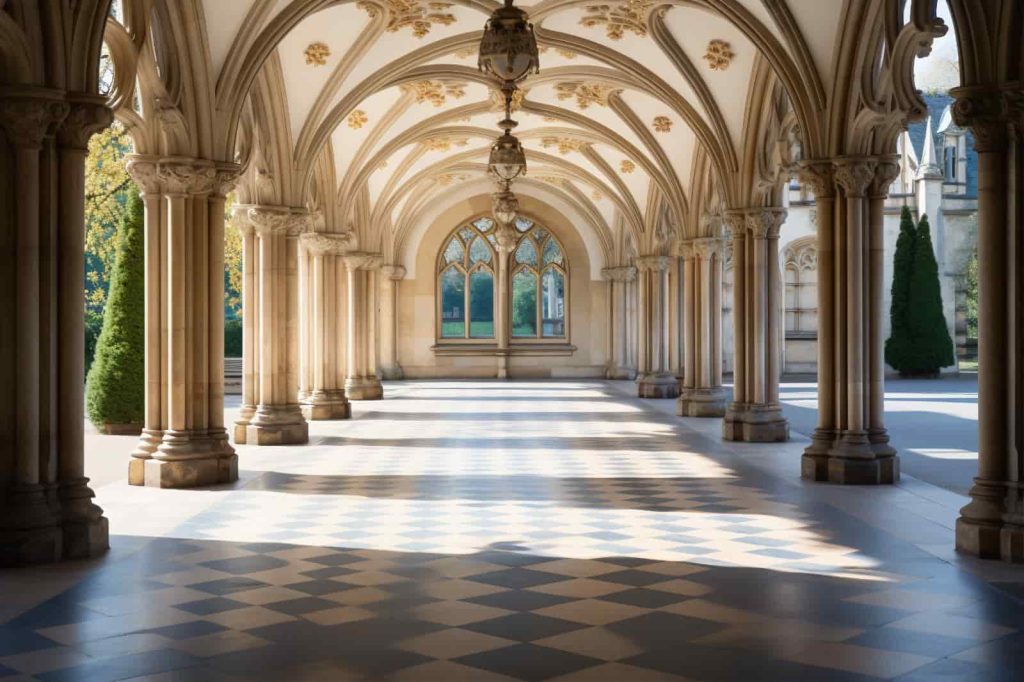 castle hallway