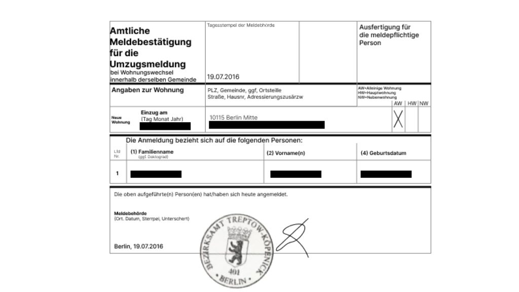 How to get a Registration Certificate (Meldebescheinigung) in Germany?